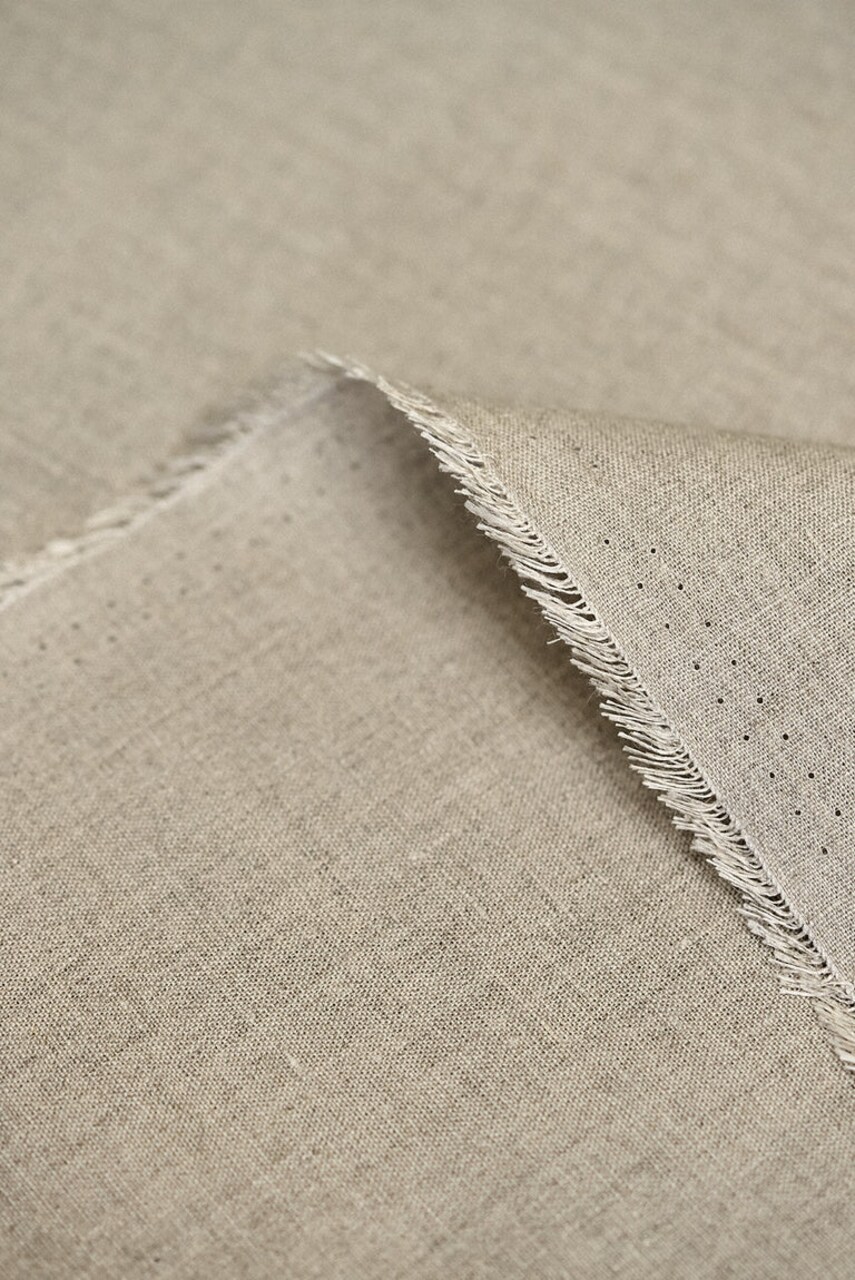 1 Yard Natural Linen Fabric Softened Lightweight Solid 58 Inches Wide for Clothing and Decor
